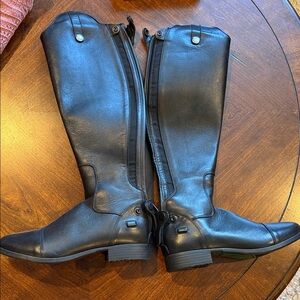 Dover Saddlery  Black Leather Riding Boots